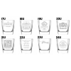 Szklanka whisky i kieliszek do wódki 50ml grawerem Prezent dla Niego