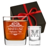 Szklanka whisky i kieliszek do wódki 50ml grawerem Prezent dla Niego