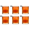 Szklanka kryształowa do whisky z kostkami z Grawerem Prezent urodziny 18-99