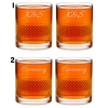 Szklanka kryształowa do whisky z kostkami z Grawerem Prezent urodziny 18-99