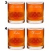 Szklanka kryształowa do whisky z kostkami z Grawerem Prezent urodziny 18-99