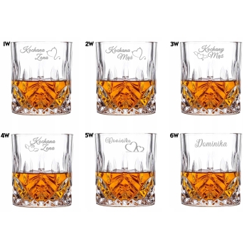 Zestaw na Prezent 2 szklanki do whisky z grawerem Kostki do Lodu Twój Tekst