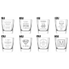 Szklanki whisky i kieliszki do wódki 50ml grawerem Prezent Kawalerski 6 szt