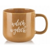 Filiżanka Kubek ceramiczny brązowy 400ml z grawerem TWÓJ NAPIS IMIĘ Prezent