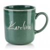Kubek ceramiczny zielony 400 ml z grawerem TWÓJ NAPIS TEKST IMIĘ Prezent
