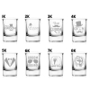 Szklanka whisky i kieliszek do wódki 50ml grawerem Prezent na Kawalerski
