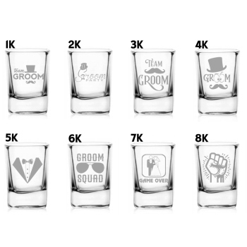 Szklanka whisky i kieliszek do wódki 50ml grawerem Prezent na Kawalerski