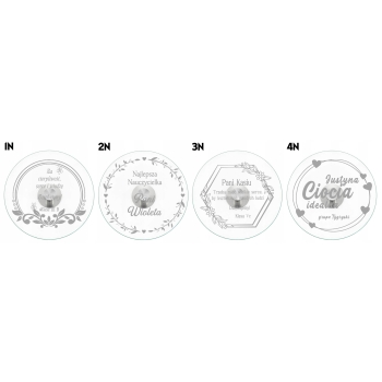 Obrotowa patera z grawerem na ciasto Nóż Łopatka Prezent Twój Napis Logo