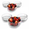 Komplet 6 salaterek miseczki szklane na przekąski 13 cm Selena 550 ml