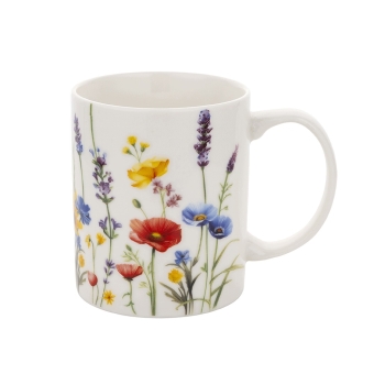 Kubek porcelanowy do kawy herbaty 330ml Fiorelle Florina Kwiaty