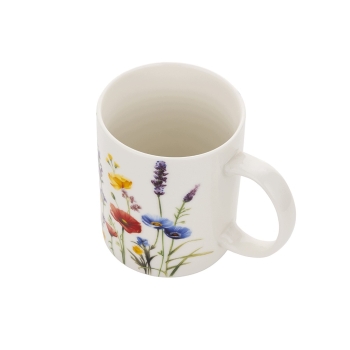 Kubek porcelanowy do kawy herbaty 330ml Fiorelle Florina Kwiaty