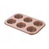 Forma do muffinek Blacha na 6 sztuk babeczek Rosata 26x18x3 cm Florina