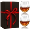 Zestaw 2 Szklanki kryształowe 530ml Koniak Brandy Grawerem Urodziny Prezent