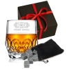 Kryształowa Szklanka grawerem z kostkami do lodu whisky 350ml Prezent