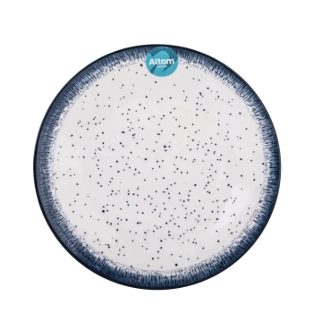 Talerz deserowy porcelanowy Altom Design Hello Blue rustykalny 19 cm