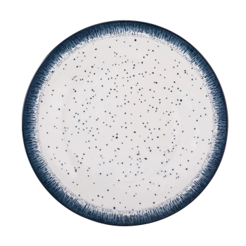 Talerz obiadowy płytki porcelanowy Hello Blue rustykalny 26,5 cm