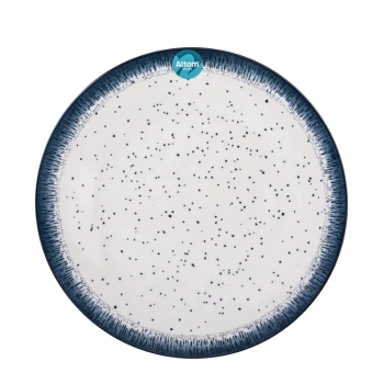 Talerz obiadowy płytki porcelanowy Hello Blue rustykalny 26,5 cm