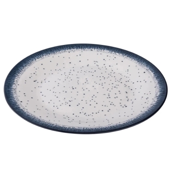 Talerz obiadowy płytki porcelanowy Hello Blue rustykalny 26,5 cm