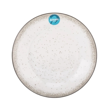 Talerz deserowy porcelanowy Altom Design Hello Sand rustykalny 19 cm