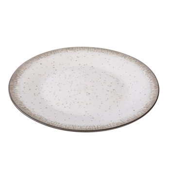Talerz obiadowy płytki porcelanowy Hello Sand rustykalny 26,5 cm