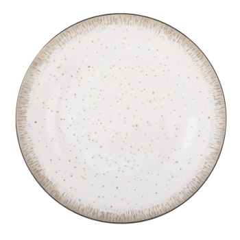 Talerz obiadowy płytki porcelanowy Hello Sand rustykalny 26,5 cm