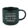 Filiżanka Kubek ceramiczny ciemny 340ml z grawerem TWÓJ NAPIS IMIĘ Prezent