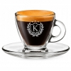Szklana filiżanka do espresso 85 ml z grawerem personalizowany Prezent Logo