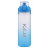 Bidon sportowy z grawerem Ustnik 850ml niebieski personalizowany z imieniem