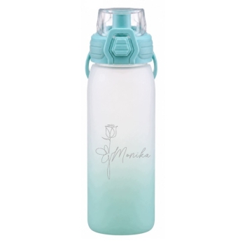 Bidon sportowy z grawerem Ustnik 850ml miętowy personalizowany z imieniem