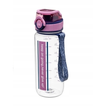 Bidon sportowy z grawerem 750 ml z imieniem personalizowany Tritan różowy