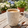Kubek porcelanowy w kropki Altom Design Hello Blue 430 ml