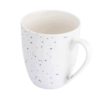 Kubek porcelanowy w kropki Altom Design Hello Blue 430 ml