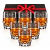 Zestaw 6 szklanek kryształowych do whisky 350ml Prezent Urodziny dla Niego