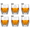 Zestaw 6 szklanek kryształowych do whisky 350ml Prezent Urodziny dla Niego