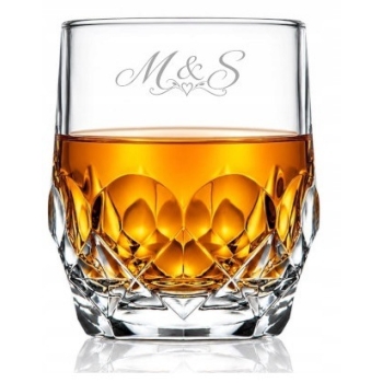 Zestaw 6 szklanek kryształowych do whisky 350ml Prezent Urodziny dla Niego