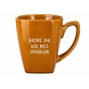 Duży Kubek ceramiczny musztardowy 400ml z grawerem TWÓJ NAPIS IMIĘ Prezent