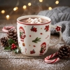 Kubek świąteczny porcelanowy z gwiazdką na uchu Święta 390 ml