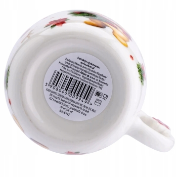 Kubek świąteczny porcelanowy z gwiazdką na uchu Misiu 390 ml