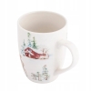 Kubek świąteczny porcelanowy Zima w lesie Święta 340 ml