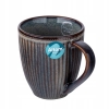 Kubek ceramiczny do kawy herbaty ryflowany Reactive Midnight 360 ml