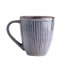 Kubek ceramiczny do kawy herbaty ryflowany Reactive Midnight 360 ml