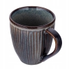 Kubek ceramiczny do kawy herbaty ryflowany Reactive Midnight 360 ml
