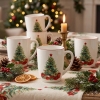 Zestaw 6 x Kubke świąteczny porcelanowy Holly Dreams Choinka 380 ml
