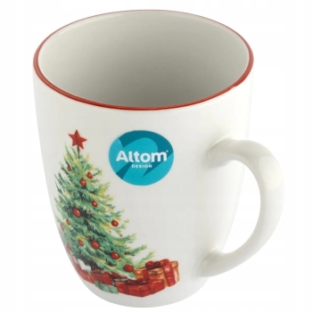 Zestaw 6 x Kubke świąteczny porcelanowy Holly Dreams Choinka 380 ml