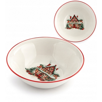 Miseczka świąteczna 18 cm 600 ml salaterka Altom Design Holly Dreams