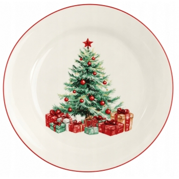 Talerz obiadowy płytki Świąteczna Choinka Holly Dreams 26,5 cm