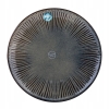 Talerz obiadowy płytki ceramiczny ryflowany Reactive Midnight 26 cm