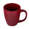 Kubek świąteczny zimowy porcelanowy Bordowy Boże Narodzenie Merlot 500 ml