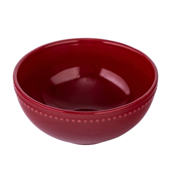 Salaterka Miseczka do zupy 700 ml ceramiczna bordowa Merlot 15,5 cm