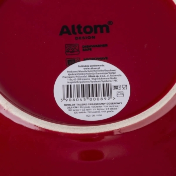 Talerz deserowy Altom Design Merlot 20,5 cm
